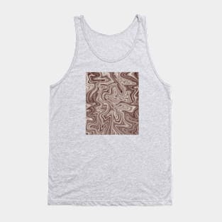 Abstract Red and white marble pattern - contemporary art Tank Top